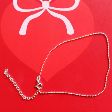simple silver anklet