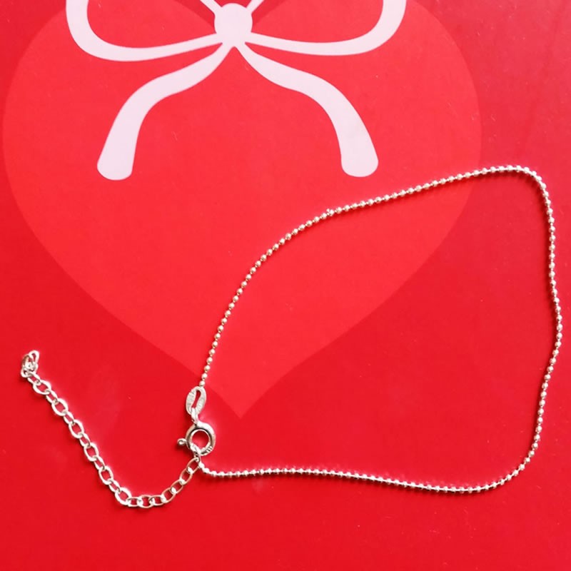 tobillera sencilla de plata 925