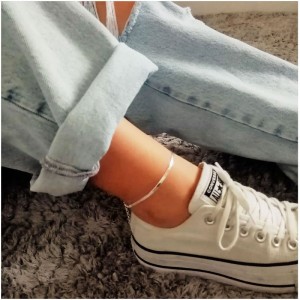 silver anklet bracelet 2