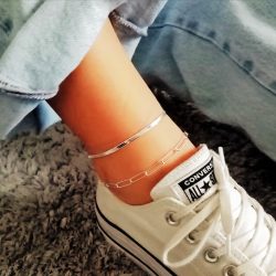 Silver Link Anklet