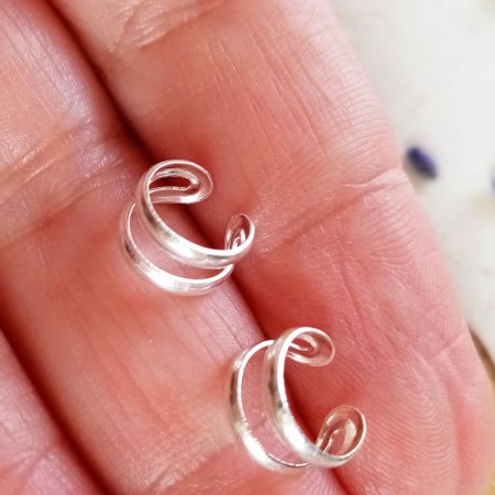 pendientes earcuff doble