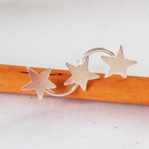 Pendientes Estrellas Plata