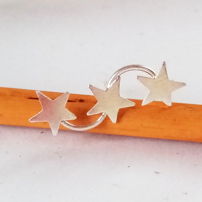 Pendientes Estrellas Plata