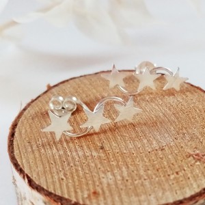 Pendientes Estrellas Plata 2