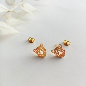 Pendientes Tigre Oro 2