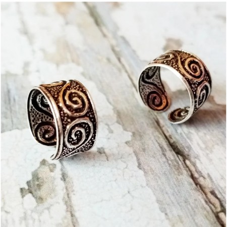 silver ear cuff