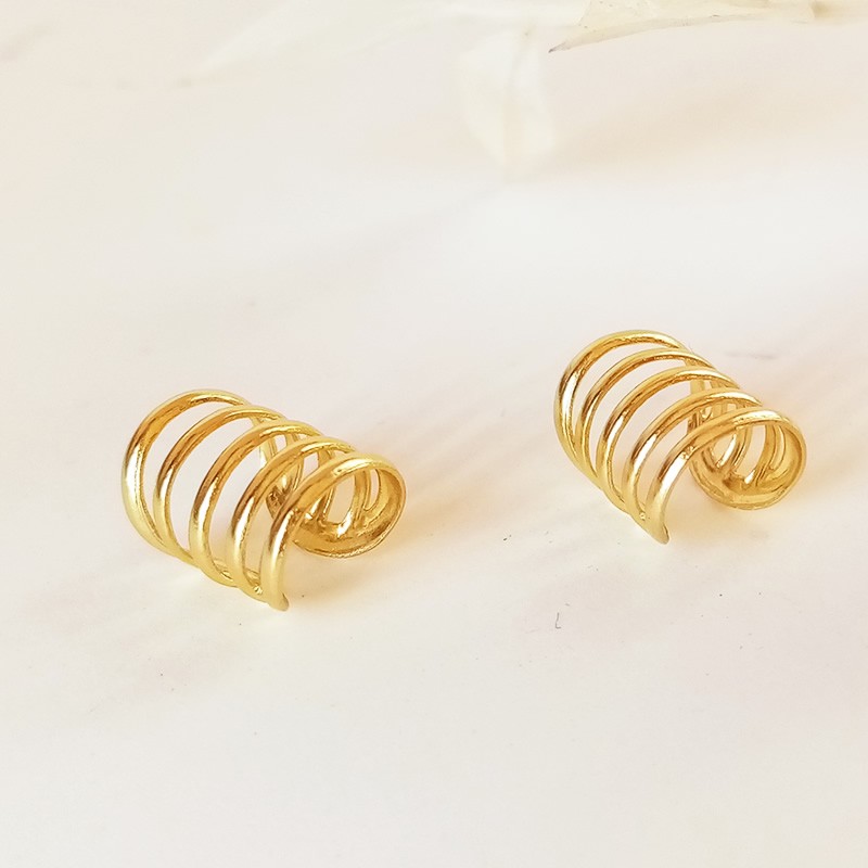 pendientes earcuff oro