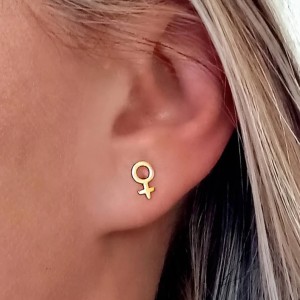 Pendientes Oro Simblo Venus 2