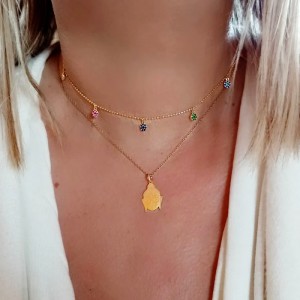 collar circonitas de colores