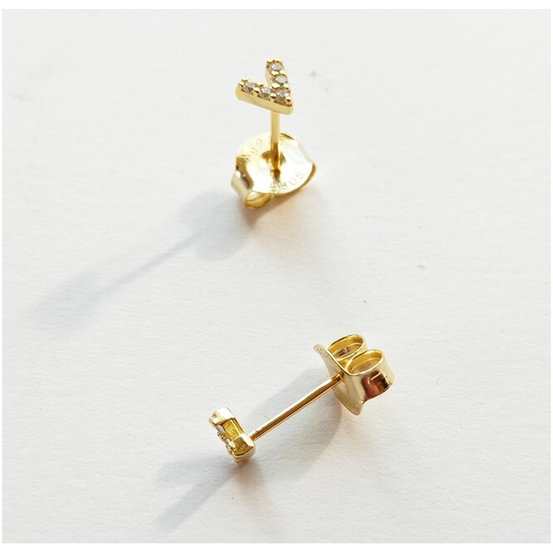 Victoria Earrings - Gold & Cz