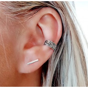 pendientes cartilago plata