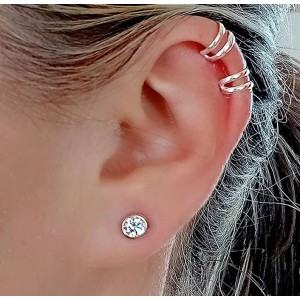 Pendientes circonita plata 2