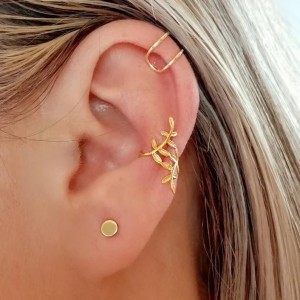 ear cuff ramitas oro