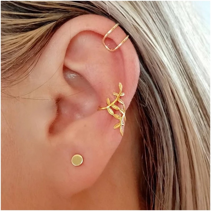 ear cuff ramitas oro