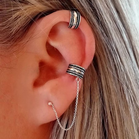 ENA Ear Cuff in 925 Sterling Silver