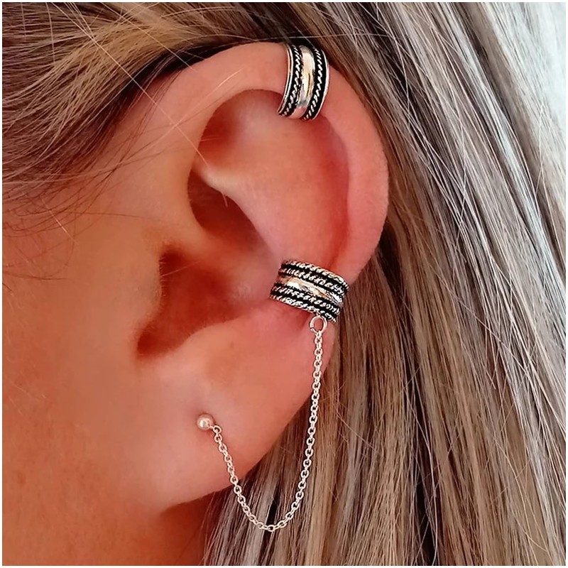 ENA Ear Cuff in 925 Sterling Silver