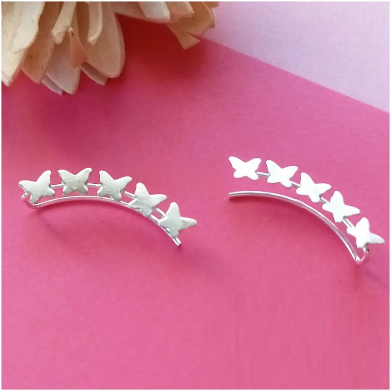 Pendientes trepadores mariposas