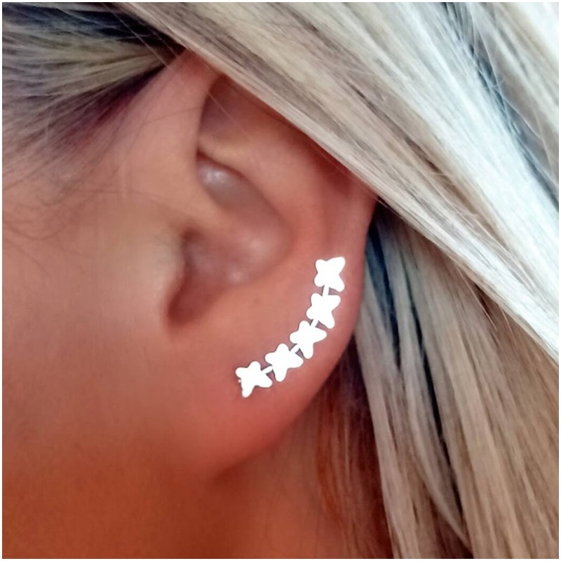 pendientes mariposas plata