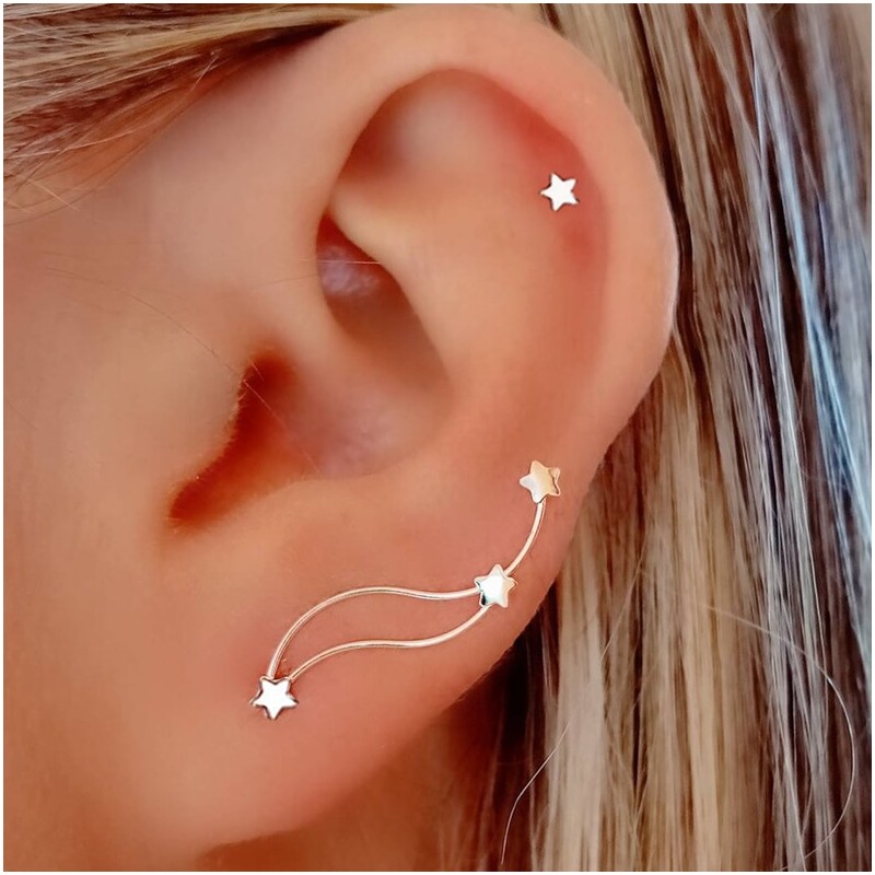 Star Climbing Earrings