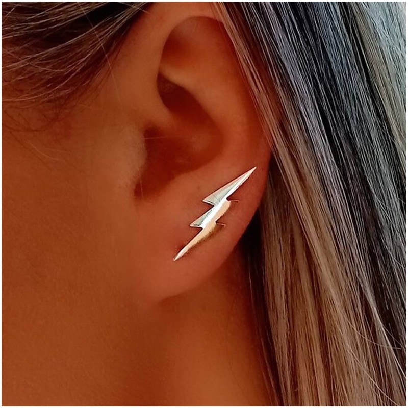 Lightning Bolt Ear Climbers