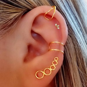 pendientes cartilago oro 2