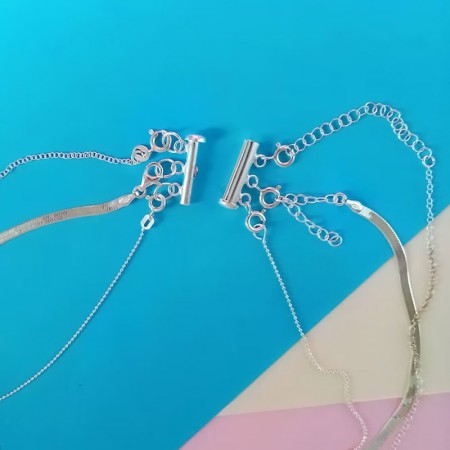 cierre 3 collares plata