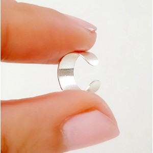 ear cuff silver minimalist 2