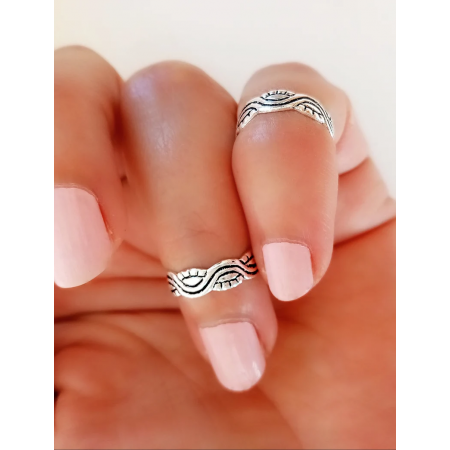falange silver ring