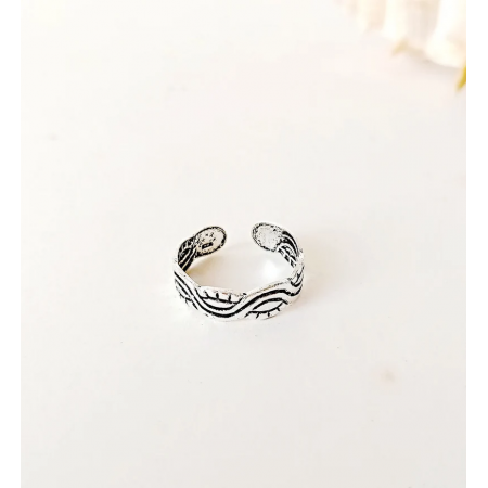 midi silver ring
