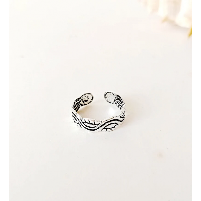 midi silver ring
