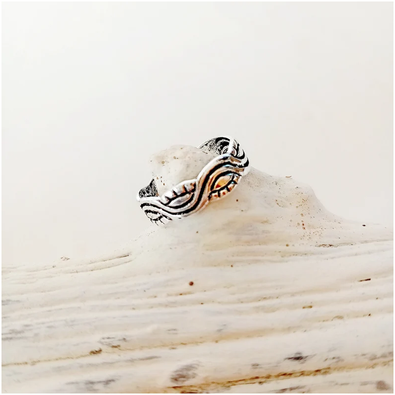 midi silver ring