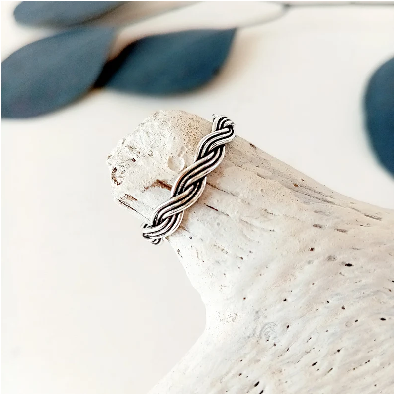 anillo pie plata hanami