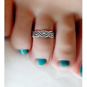 anillo pie ondas plata 2