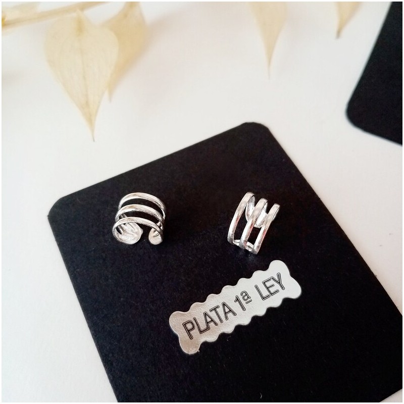 Cartilage 3 Rings Triple Ear Cuff