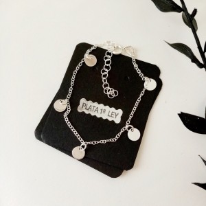 pulsera chapitas plata 2