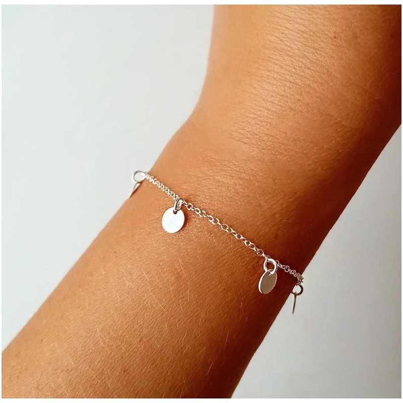 pulsera chapitas plata pura vida