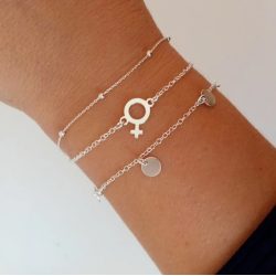 Female symbol bracelet