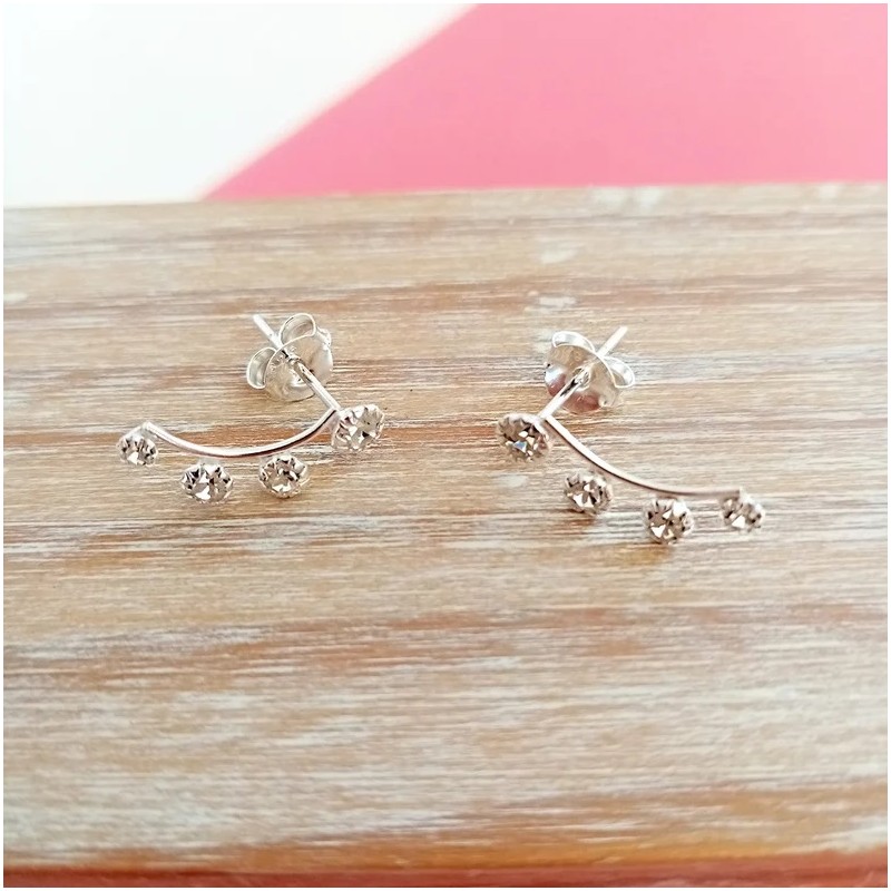 pendientes trepadores circonitas