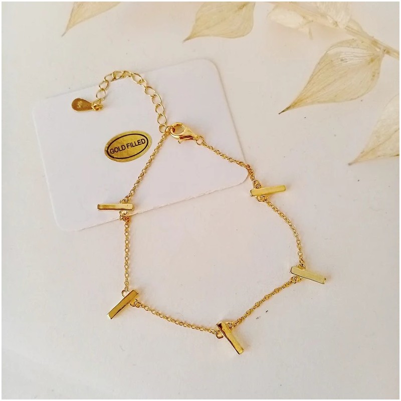 Pulsera Barras dorada Inder