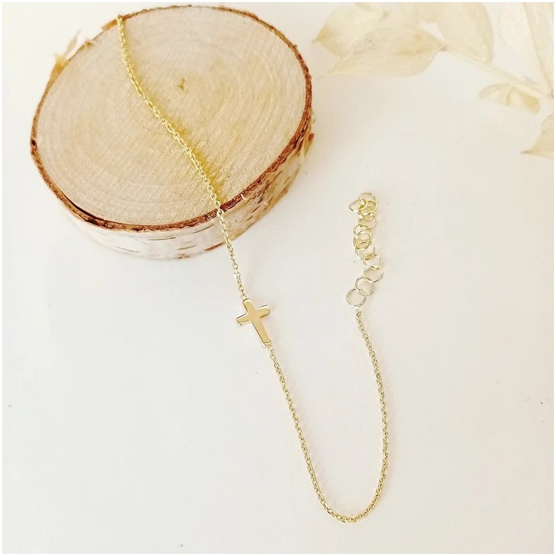 Pulsera Cruz Oro