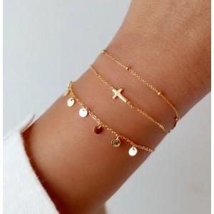 pulsera moneditas oro 2