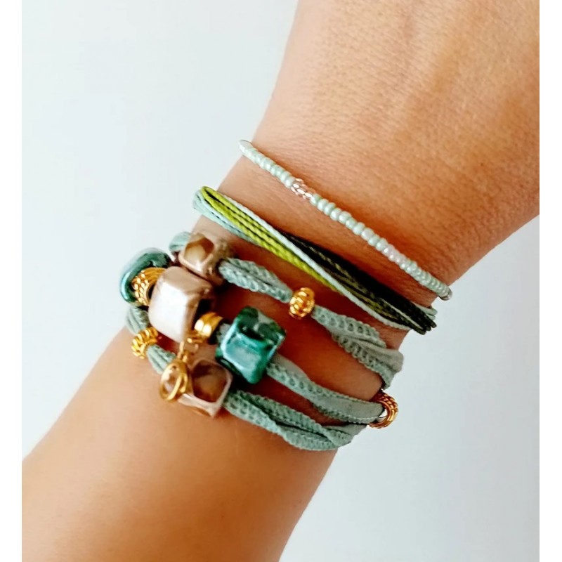 combi pulseras verdes