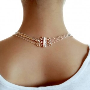 925 Sterling Silver Clasp for Layering Three Necklaces – Prevents Tangling 2