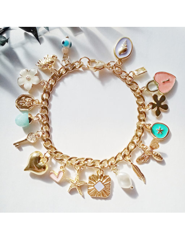 Pulsera de Charms Oro Kylie