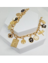Pafos Necklace Multi Charms Gold