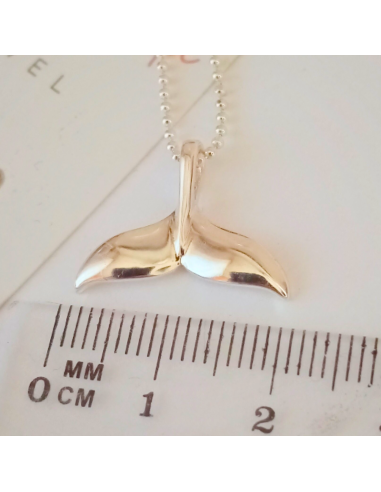 Silver Whale Tail Necklace