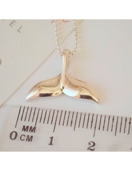 Silver Whale Tail Necklace