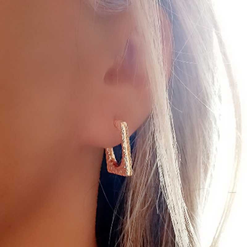 Hammered Gold Earrings