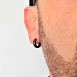 Stainless Steel Curved Hoop Earrings