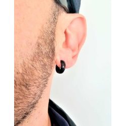 Stainless Steel Curved Hoop Earrings